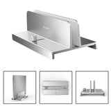 Maxbell Vertical Laptop Stand with Non Slip Silicone Pads for Tablet Width 10mm-34mm Argent
