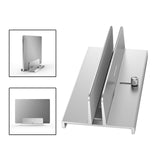 Maxbell Vertical Laptop Stand with Non Slip Silicone Pads for Tablet Width 10mm-34mm Argent
