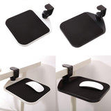 Maxbell Adjustable Mouse Pad Clip On Desktop Device Holder Table Mount for Work Home Black