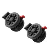 Maxbell 2x Luggage Suitcase Replacement Wheels with Brake Durable for Suitcase Black