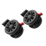 Maxbell 2x Luggage Suitcase Replacement Wheels with Brake Durable for Suitcase Black