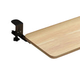 Maxbell Keyboard Tray Under Desk Save Space adjustable for Typing Desktop Wood Color