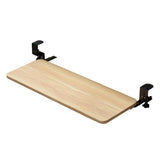 Maxbell Keyboard Tray Under Desk Save Space adjustable for Typing Desktop Wood Color