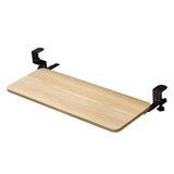 Maxbell Keyboard Tray Under Desk Save Space adjustable for Typing Desktop Wood Color