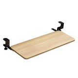 Maxbell Keyboard Tray Under Desk Save Space adjustable for Typing Desktop Wood Color