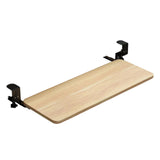 Maxbell Keyboard Tray Under Desk Save Space adjustable for Typing Desktop Wood Color
