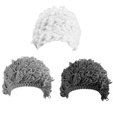 Maxbell Toddler Wig Hat Baby Accessories Curly Hair Cap for Boy Girl Costume Cosplay White