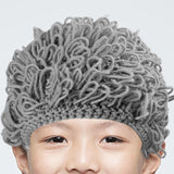 Maxbell Toddler Wig Hat Baby Accessories Curly Hair Cap for Boy Girl Costume Cosplay Light Gray