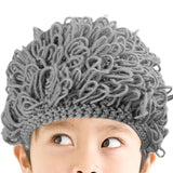 Maxbell Toddler Wig Hat Baby Accessories Curly Hair Cap for Boy Girl Costume Cosplay Light Gray