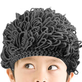 Maxbell Toddler Wig Hat Baby Accessories Curly Hair Cap for Boy Girl Costume Cosplay Dark Gray