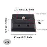 Maxbell Quick Release Plate Adapter Aluminum Alloy Connect Clamp for DSLR Camera