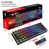 Maxbell Compact Mechanical Gaming Keyboard Waterproof for Laptop computer