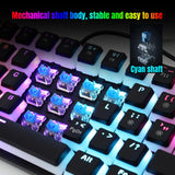 Maxbell Compact Mechanical Gaming Keyboard Waterproof for Laptop computer