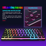 Maxbell Compact Mechanical Gaming Keyboard Waterproof for Laptop computer