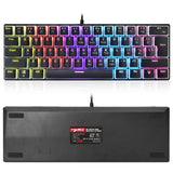 Maxbell Compact Mechanical Gaming Keyboard Waterproof for Laptop computer