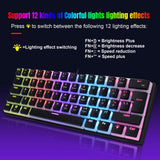 Maxbell Compact Mechanical Gaming Keyboard Waterproof for Laptop computer
