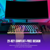 Maxbell Compact Mechanical Gaming Keyboard Waterproof for Laptop computer