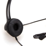 Maxbell Phone Headsets Earphone Mic Head Wear Noise Cancelling Corded for Desk Phone