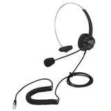 Maxbell Phone Headsets Earphone Mic Head Wear Noise Cancelling Corded for Desk Phone