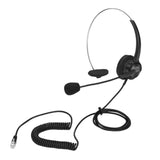 Maxbell Phone Headsets Earphone Mic Head Wear Noise Cancelling Corded for Desk Phone