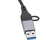 Maxbell Aluminum Alloy USB and USB C to Ethernet Adapter Connector for Notebook
