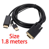 Maxbell VGA to DisplayPort Cable 1.8M Male to Male Converter for PC Monitor Laptop