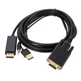 Maxbell VGA to DisplayPort Cable 1.8M Male to Male Converter for PC Monitor Laptop