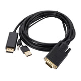 Maxbell VGA to DisplayPort Cable 1.8M Male to Male Converter for PC Monitor Laptop