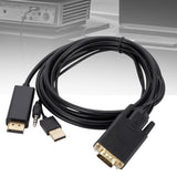 Maxbell VGA to DisplayPort Cable 1.8M Male to Male Converter for PC Monitor Laptop