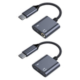Maxbell USB Type C Audio Adapter Professional Portable Lightweight Scratch Resistant 3.5mm+Type C