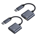 Maxbell USB Type C Audio Adapter Professional Portable Lightweight Scratch Resistant 3.5mm+Type C