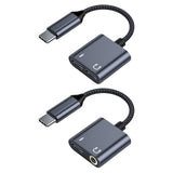 Maxbell USB Type C Audio Adapter Professional Portable Lightweight Scratch Resistant 3.5mm+Type C