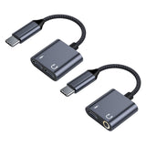 Maxbell USB Type C Audio Adapter Professional Portable Lightweight Scratch Resistant 3.5mm+Type C