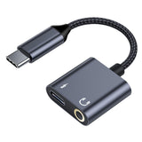 Maxbell USB Type C Audio Adapter Professional Portable Lightweight Scratch Resistant 3.5mm+Type C