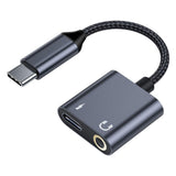 Maxbell USB Type C Audio Adapter Professional Portable Lightweight Scratch Resistant 3.5mm+Type C