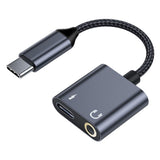 Maxbell USB Type C Audio Adapter Professional Portable Lightweight Scratch Resistant 3.5mm+Type C