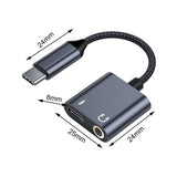 Maxbell USB Type C Audio Adapter Professional Portable Lightweight Scratch Resistant 3.5mm+Type C