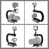 Maxbell C Shape DV Bracket Stabilizer LED light Kit for All Slr Cameras & DV
