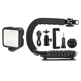 Maxbell C Shape DV Bracket Stabilizer LED light Kit for All Slr Cameras & DV