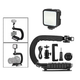 Maxbell C Shape DV Bracket Stabilizer LED light Kit for All Slr Cameras & DV