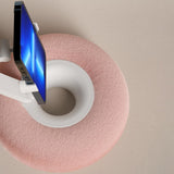 Maxbell Mobile Phone Holder Cushion Stand Clip Clamp for NightStand Office Decor Pink