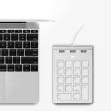 Maxbell Numeric Keypad Wired Number Pad USB Keyboard for PC Desktop