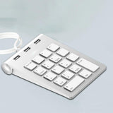 Maxbell Numeric Keypad Wired Number Pad USB Keyboard for PC Desktop