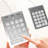 Maxbell Numeric Keypad Wired Number Pad USB Keyboard for PC Desktop