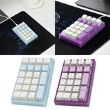 Maxbell Wired Numeric Keypad Waterproof Portable for Office Home Desktop Blue