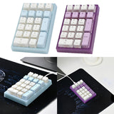 Maxbell Wired Numeric Keypad Waterproof Portable for Office Home Desktop Blue