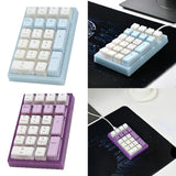 Maxbell Wired Numeric Keypad Waterproof Portable for Office Home Desktop Blue