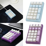 Maxbell Wired Numeric Keypad Waterproof Portable for Office Home Desktop Blue