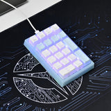 Maxbell Wired Numeric Keypad Waterproof Portable for Office Home Desktop Blue