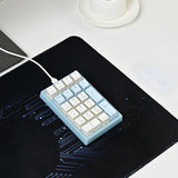 Maxbell Wired Numeric Keypad Waterproof Portable for Office Home Desktop Blue